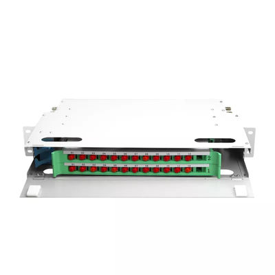 Panel światłowodowy FTTH 1U 24-rdzeniowy 19-calowy panel krosowy do szafy serwerowej Jednostka ODF