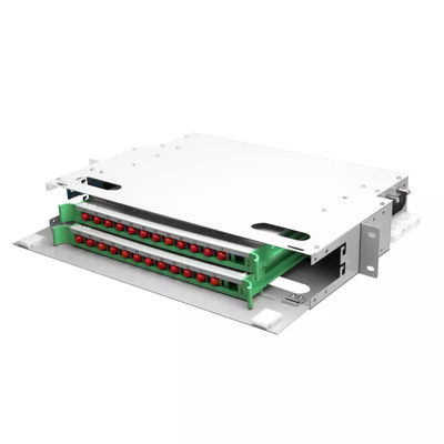Panel światłowodowy FTTH 1U 24-rdzeniowy 19-calowy panel krosowy do szafy serwerowej Jednostka ODF