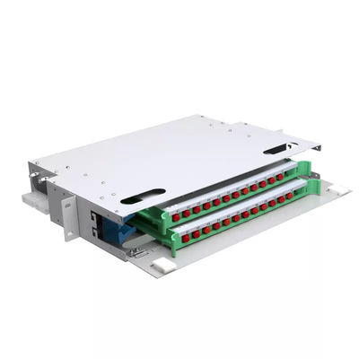 Panel światłowodowy FTTH 1U 24-rdzeniowy 19-calowy panel krosowy do szafy serwerowej Jednostka ODF