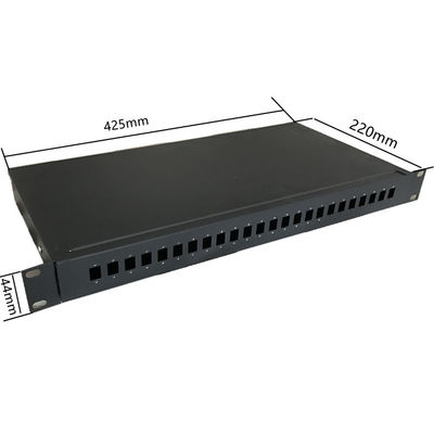 Naprawiono panel krosowy światłowodowy do montażu w stojaku 1U 19 &quot;24-portowy adapter ODF SC Simplex