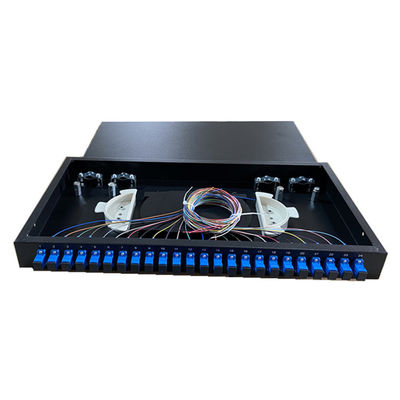 Naprawiono panel krosowy światłowodowy do montażu w stojaku 1U 19 &quot;24-portowy adapter ODF SC Simplex