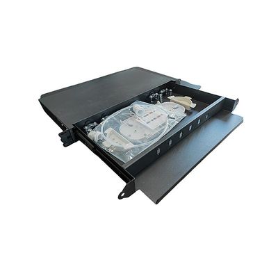 6-portowy patch panel światłowodowy SC 12 rdzeń 1U obudowa światłowodowa do montażu w szafie