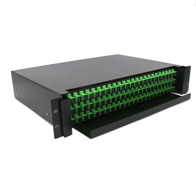19-calowa obudowa 2U do montażu w stojaku ODF 72-rdzeniowy panel krosowy typu przesuwnego