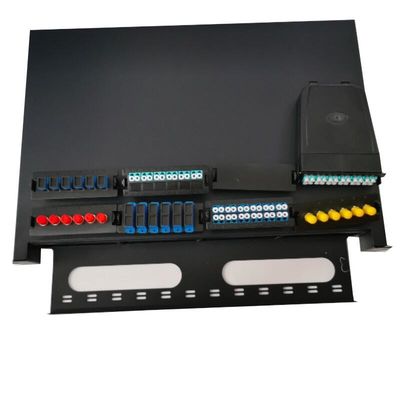 Patch panel światłowodowy 1U MTP MPO 19-calowa rama szafy rack 96 rdzeni Łączenie