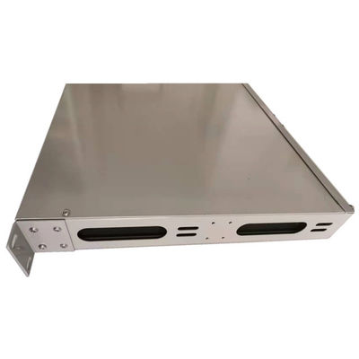 Szary 24-portowy panel krosowy światłowodowy SC Swing Type 1U Optyczny panel dystrybucyjny
