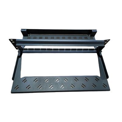 Czarne panele krosowe MPO MTP Modułowa półka panelu krosowego 96F 1U LC