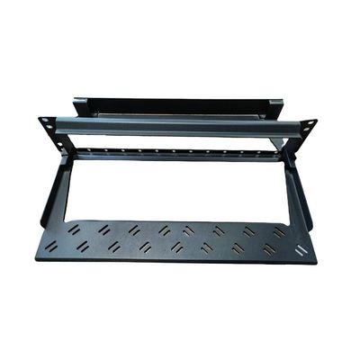 Czarne panele krosowe MPO MTP Modułowa półka panelu krosowego 96F 1U LC