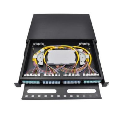 Panele krosowe 96FO MPO MTP Patch panel światłowodowy LC Duplex 1U 12 gniazd