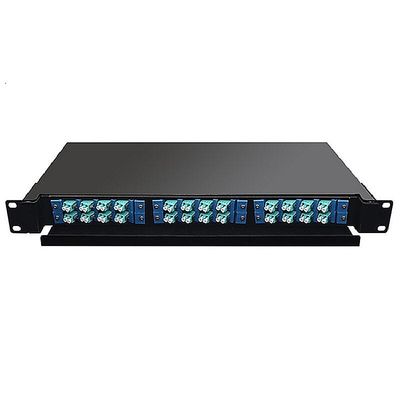 19-calowy 24-portowy patch panel światłowodowy do montażu w szafie 1U ODF 24 rdzeń