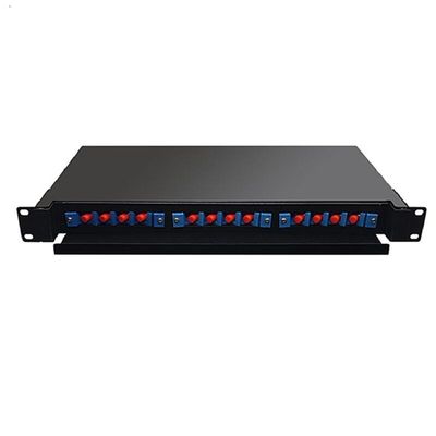 19-calowy 24-portowy patch panel światłowodowy do montażu w szafie 1U ODF 24 rdzeń