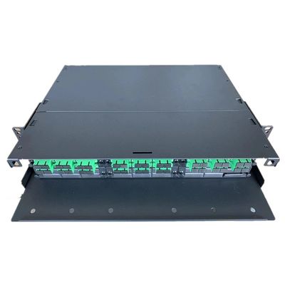 Panele krosowe MPO MTP 2U APC SC Duplex Fiber Enclosure do montażu w stojaku