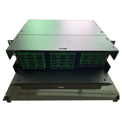 Panele krosowe 3RU MPO MTP Patch panel światłowodowy 108F SC APC posiada 9 adapterów LGX