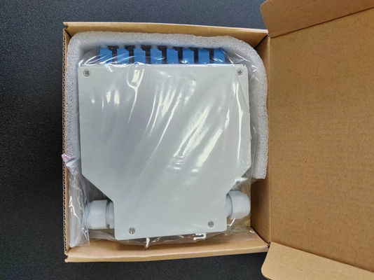 24-rdzeniowa światłowodowa skrzynka zaciskowa na szynę DIN z 12-częściowym adapterem Lc / Apc Duplex