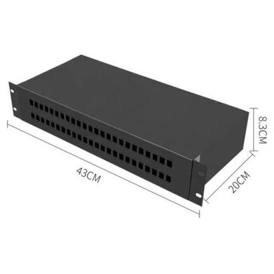 Obudowa panelu dystrybucji światłowodu 2U Adapter Fc do montażu w stojaku
