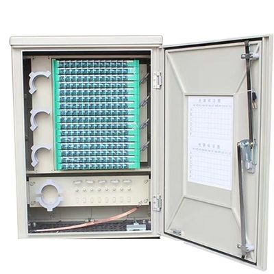 144-rdzeniowa zewnętrzna szafka rozdzielcza światłowodowa FTTH Wodoodporny materiał SMC