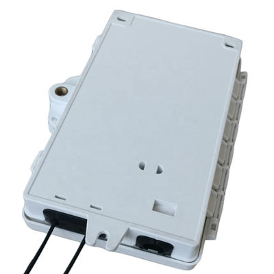2-portowa skrzynka zaciskowa światłowodu FTTH Zewnętrzny / wewnętrzny PC ABS Materiał Jasnoszary