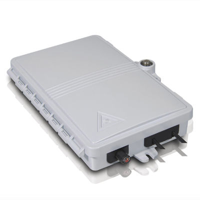 2-portowa skrzynka zaciskowa światłowodu FTTH Zewnętrzny / wewnętrzny PC ABS Materiał Jasnoszary