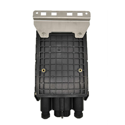 Black Fiber Optic Joint Closure Box Wodoodporny FTTH Joint Box 2 Inlet 24 Out