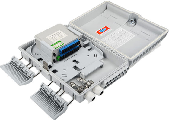 Wewnętrzny / zewnętrzny 16-portowy rozdzielacz światłowodowy FTTH Splitter Box