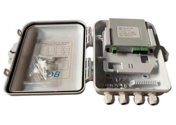 SC 1x8 PLC Splitter światłowodowy IP65 12 rdzeni do montażu na ścianie