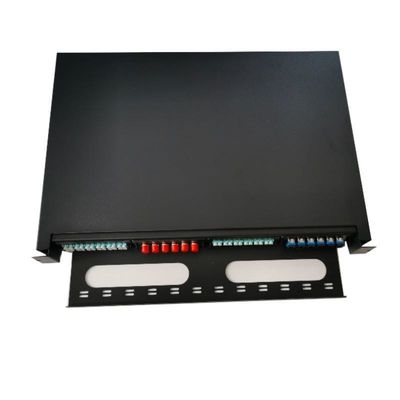 Patch panel światłowodowy do montażu w stojaku 1U wentylowany 19-calowy ODF 24 rdzeń