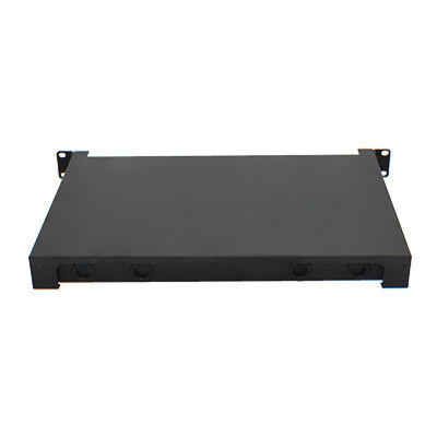 Patch panel światłowodowy FTTH do montażu w stojaku 1U 24 rdzenie SC LC FC ST