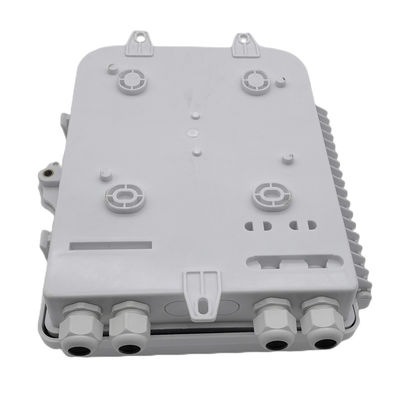 Biały rozdzielacz światłowodowy LC 1x16 Splitter PLC do montażu ściennego