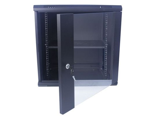 12U Szklane drzwi do montażu na ścianie Obudowa serwera sieciowego 19 cali 600x450 Rack