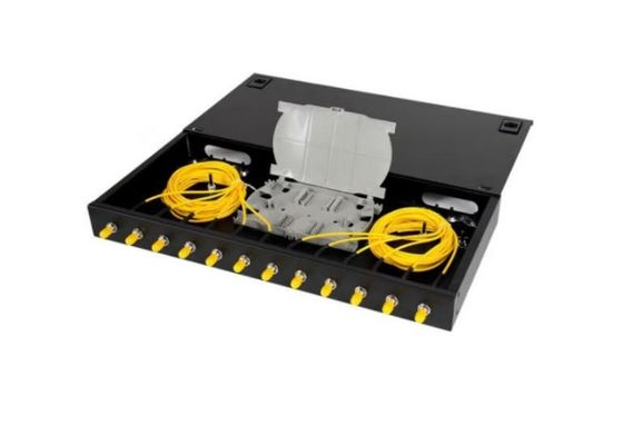 Naprawiono światłowodową obudowę do montażu w szafie 12-rdzeniowy panel krosowy Adapter 1U St Upc