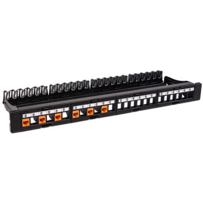 CAT5 CAT6 sieciowy panel krosowy UTP pusty niezaładowany 24-portowy panel krosowy RJ45