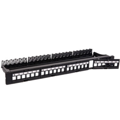 CAT5 CAT6 sieciowy panel krosowy UTP pusty niezaładowany 24-portowy panel krosowy RJ45