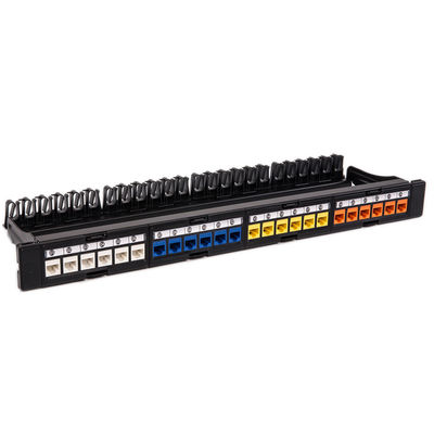 CAT5 CAT6 sieciowy panel krosowy UTP pusty niezaładowany 24-portowy panel krosowy RJ45