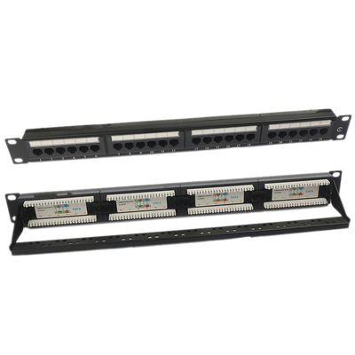 UTP 24-portowy panel krosowy CAT6 1U panel krosowy Keystone pusty RJ45