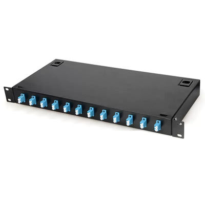 Metalowy panel krosowy do montażu w stojaku 12 LC Duplex Connector Skrzynka przyłączeniowa FTTH
