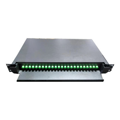 24C FC APC Fiber Count Optical Patch Panel dla włókien G652D / G657A1