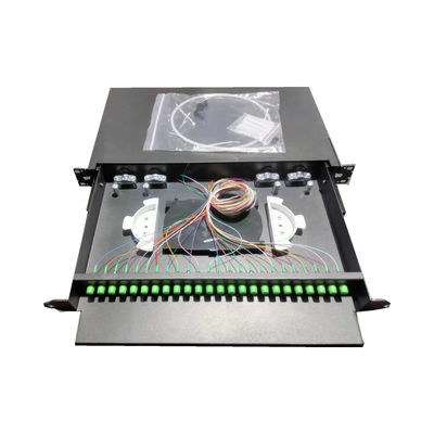 24C FC APC Fiber Count Optical Patch Panel dla włókien G652D / G657A1