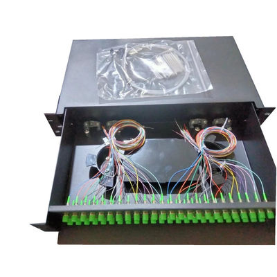 48C FC APC Sliding Rack Mount Optical Patch Panel z G652D/G657A1