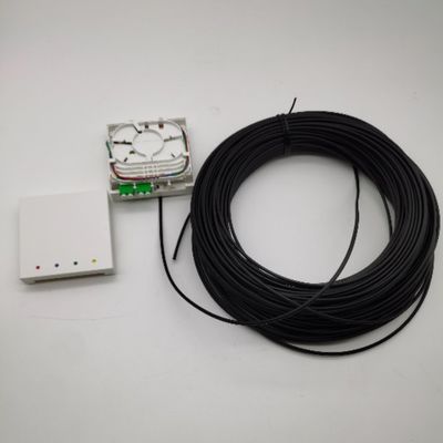 LC/APC Pre-connectorized Fiber Termination Boxes 4 Fibers 10-100M Wall Outlet Box 4fo