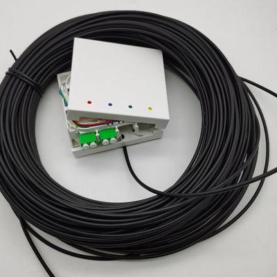 LC/APC Pre-connectorized Fiber Termination Boxes 4 Fibers 10-100M Wall Outlet Box 4fo