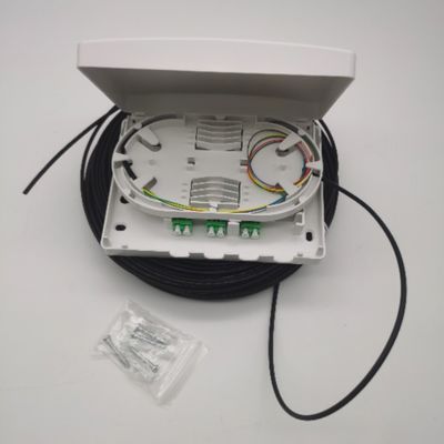 6Cores LC/APC Pre-Connectorized Optical Distribution Box 6Fibres Wall Outlet PTO Box (PTO Box) 6Cores LC/APC Pre-Connectorized Optical Distribution Box 6Fibers Wall Outlet PTO Box (PTO Box)