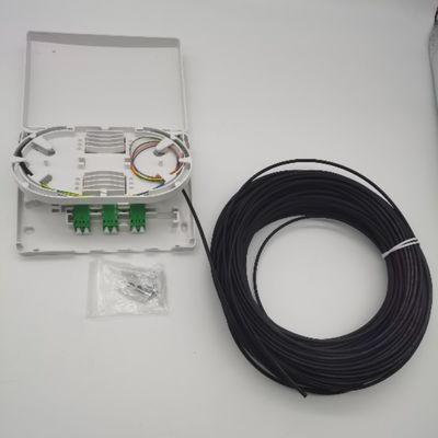 6Cores LC/APC Pre-Connectorized Optical Distribution Box 6Fibres Wall Outlet PTO Box (PTO Box) 6Cores LC/APC Pre-Connectorized Optical Distribution Box 6Fibers Wall Outlet PTO Box (PTO Box)