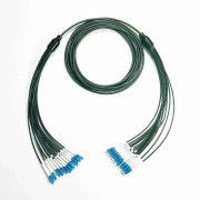 Dostosowany wojskowy antyrodent taktyczny jednokomórkowy 12 rdzenia LC SC FC ST Pancerz Kabel optyczny pancerny LSZH Fiber Patch Cable