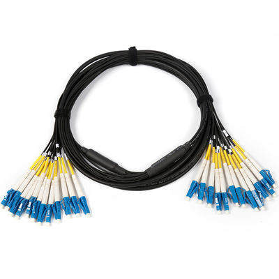 Dostosowany wojskowy antyrodent taktyczny jednokomórkowy 12 rdzenia LC SC FC ST Pancerz Kabel optyczny pancerny LSZH Fiber Patch Cable