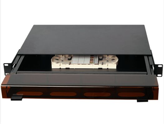 1U 96 Rdzenia MTP MPO -LC Panel patch ODF Obudowa podwozia Typ przesuwny z pokrywą pyłem na 4 kasety