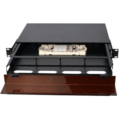 1U 96 Rdzenia MTP MPO -LC Panel patch ODF Obudowa podwozia Typ przesuwny z pokrywą pyłem na 4 kasety